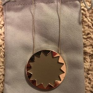 House of Harlow Sunburst Necklace in Khaki